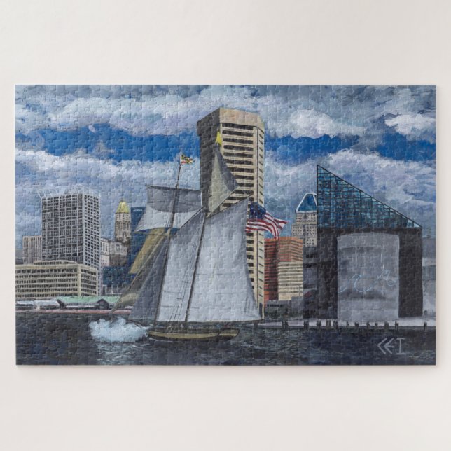 Pride of Baltimore II 20x30 inch Jigsaw Puzzle (Horizontal)