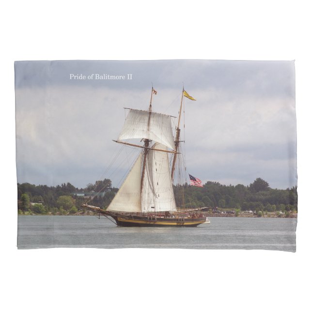 Pride of Baltimore II pillow case (Front)