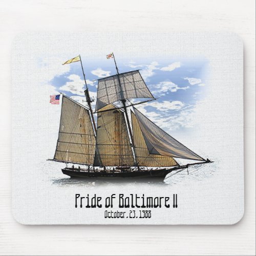 PRIDE OF BALTIMORE  _ State of Maryland Mouse Pad