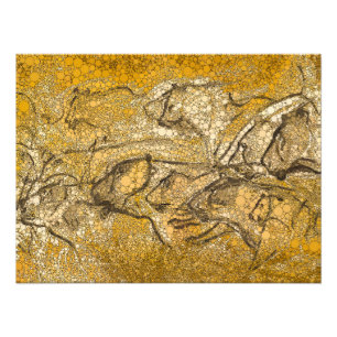 Pride Of Lions, Infinity Dots - After Chauvet Cave Photo Print