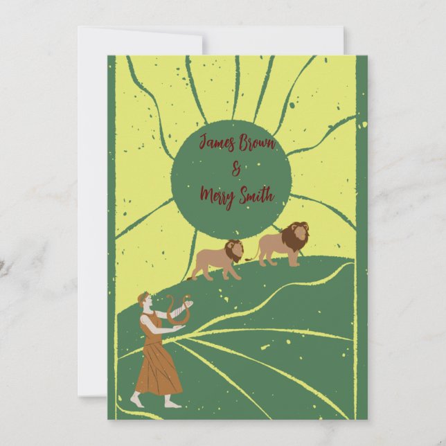 Pride of Love Wedding Invitation (Front)