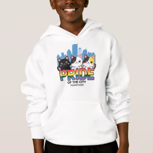 Pride of Memphis City Tennessee USA Rainbow Flag Hoodie