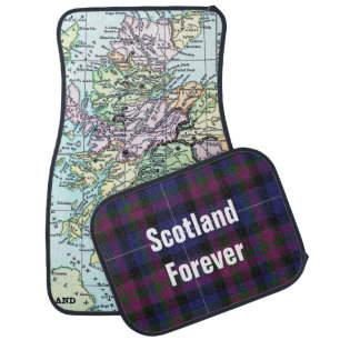 Pride of Scotland Map Car Mat Set