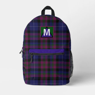 Pride of  Scotland Monogrammed Printed Backpack