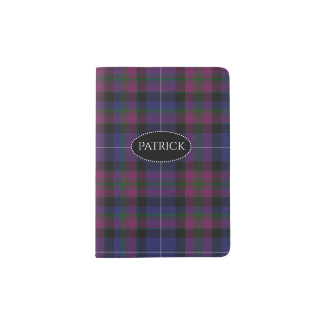 Pride of Scotland Plaid Passport Holder (Front)