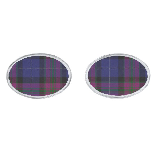 Pride of Scotland Tartan Plaid Cuff Links (Front)