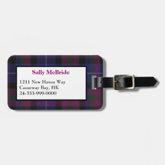 Pride of Scotland Tartan Plaid Luggage Tag