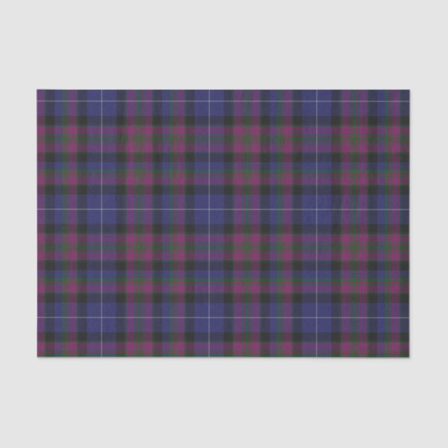 Pride of Scotland Tartan Plaid Tissue Paper (Front)