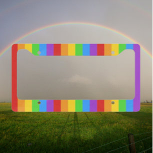 Pride On The Move License Plate Frame