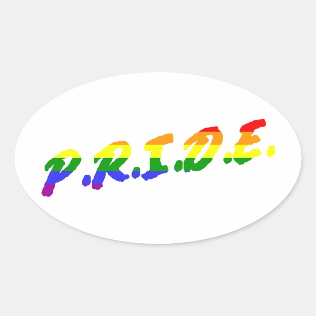Pride Oval Sticker (Front)