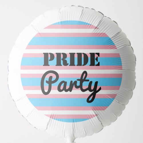 Pride Party Transgender Balloon