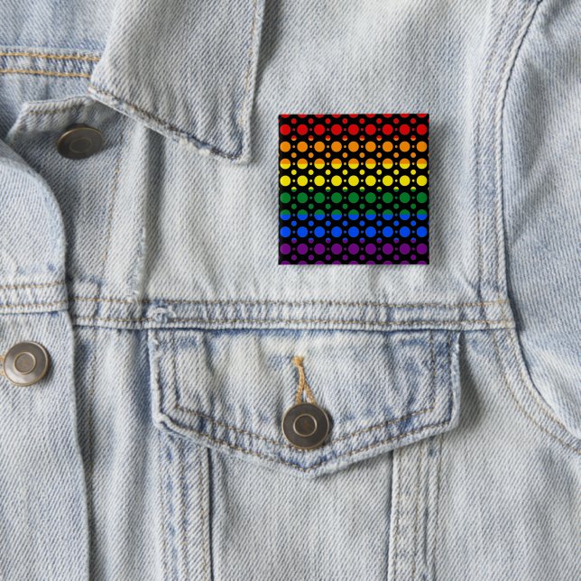 Pride Patterns | Polka Dots Button (In Situ)