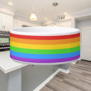 Pride Paws: Rainbow Flag Bowl