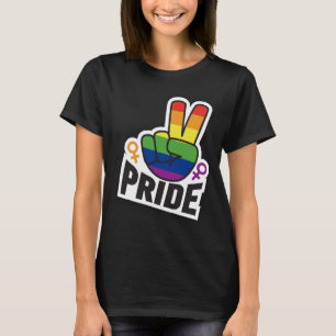 Pride Peace blk womens T-Shirt