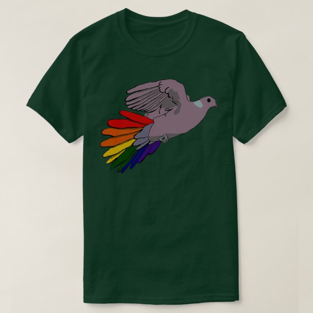 Pride Pigeon 1 T-Shirt (Design Front)