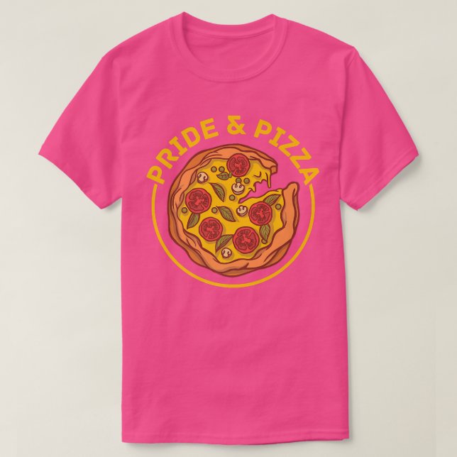 Pride & Pizza  Lgbt Gay Pride Rainbow Flag Lgbtq 1 T-Shirt (Design Front)