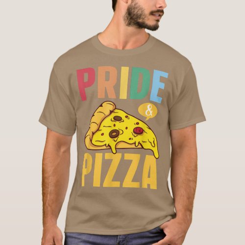Pride  Pizza  LGBT Gay pride Rainbow flag LGBTQ  T_Shirt