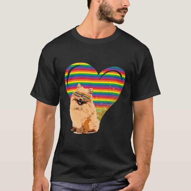 Pride Pomeranian T-Shirt (Front)