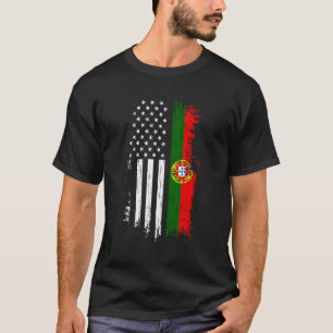 Pride Portugal Usa Portuguese American Flag T-Shirt