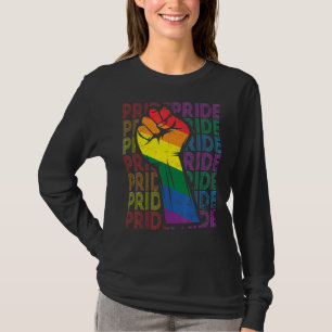 Pride Power Fist Lgbt Month Gay Lesbian Transgende T-Shirt