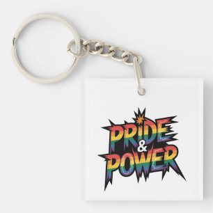 Pride & Power LGBTQ Keychain