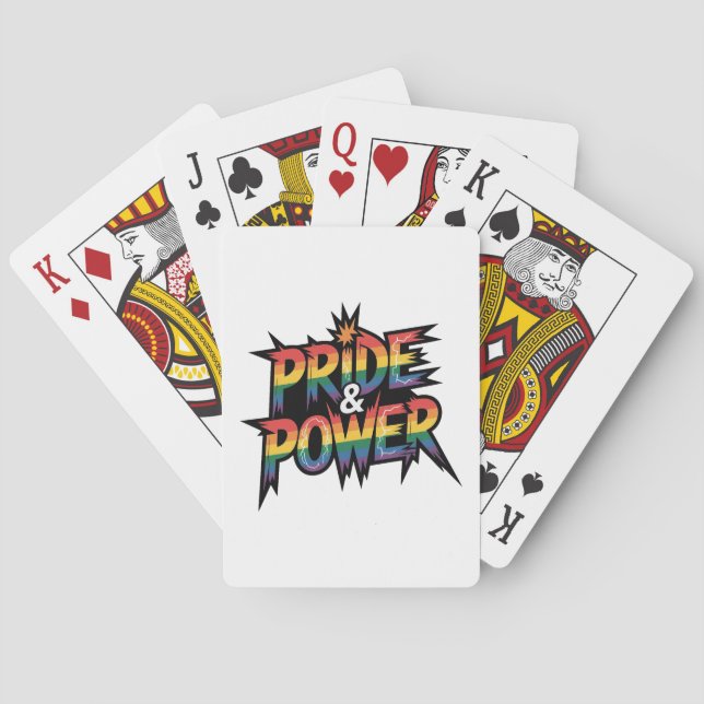 Pride & Power LGBTQ Poker Cards (Back)