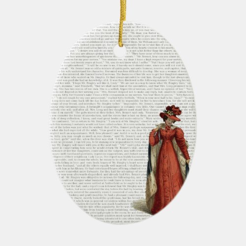 Pride  Prejudice Ceramic Ornament