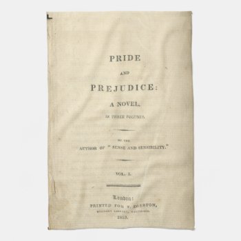 Pride & Prejudice First Page Kitchen Towel by AustenVariations at Zazzle