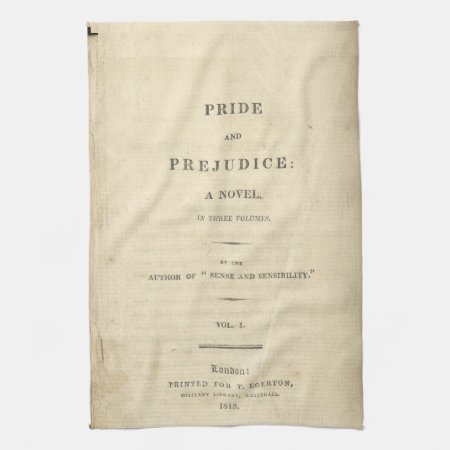 Pride & Prejudice First Page Kitchen Towel