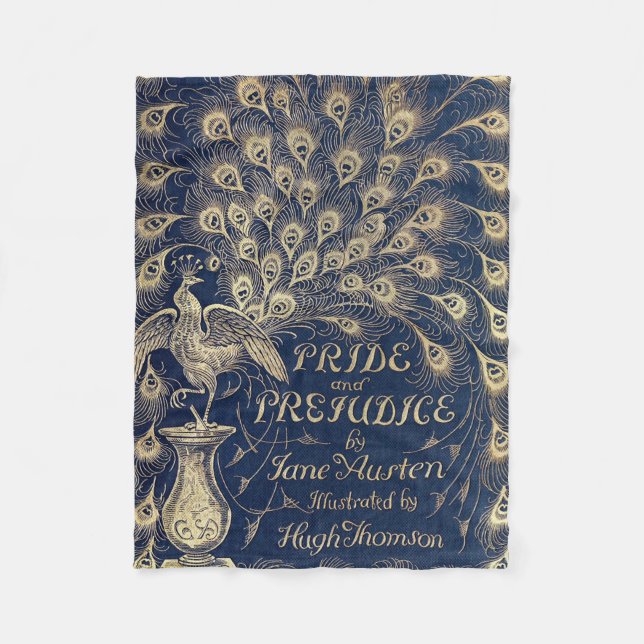 Pride & Prejudice Fleece Throw Blanket (Front)