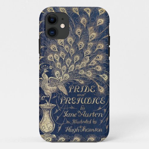 Pride  Prejudice peacock iPhone cover