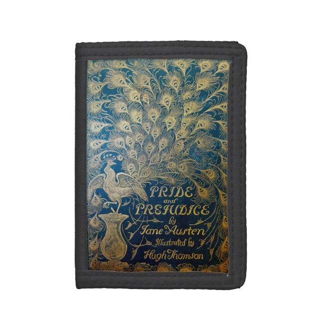 Pride & Prejudice Peacock Wallet (Front Vertical)