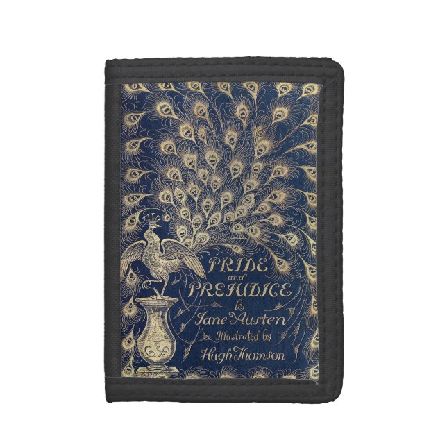 Pride & Prejudice Peacock Wallet (Front Vertical)