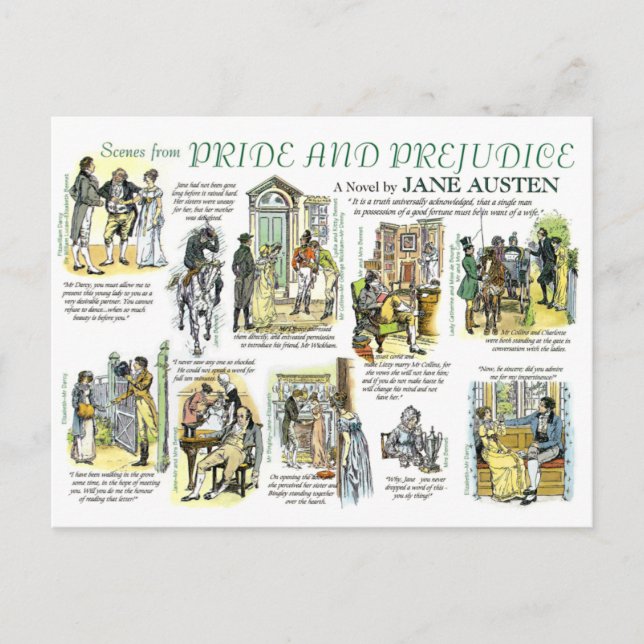 Pride & Prejudice Postcard (Front)
