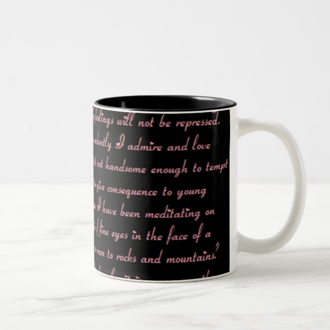 Pride & Prejudice Quote Mug (Right)