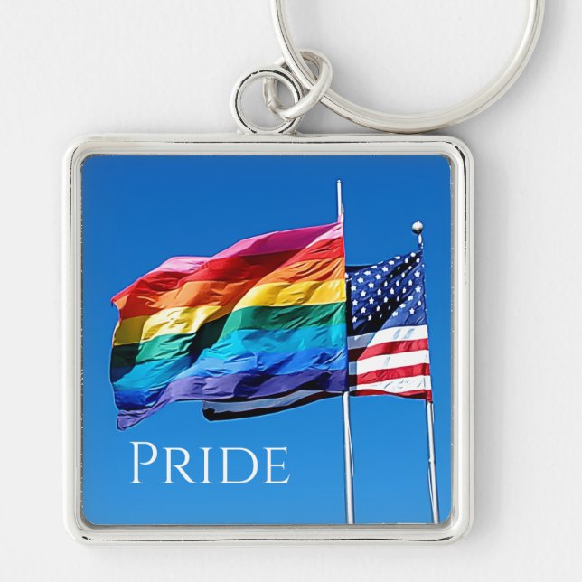 'Pride'  Premium Keychain (Pink) (Front)