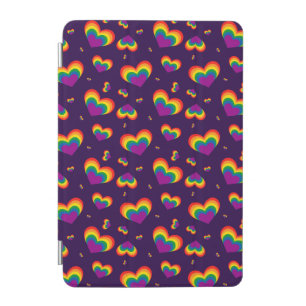 Pride Purple Hearts LGBT iPad Cover