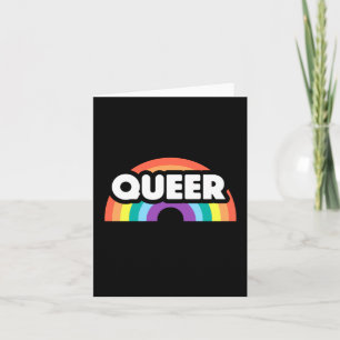 pride- Queer rainbow love is love. Note Card