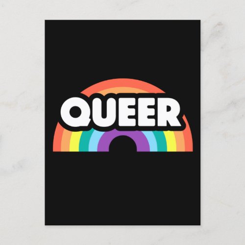 pride_ Queer rainbow love is love  Postcard
