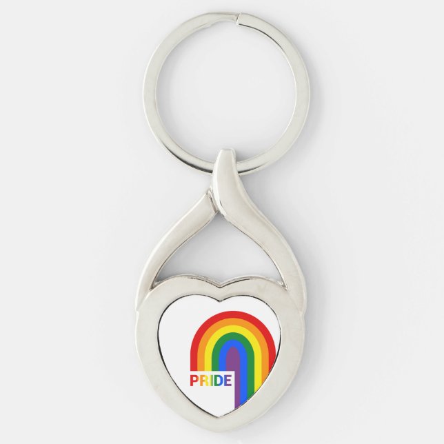 Pride Rainbow Acrylic  Keychain (Front)