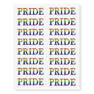 Pride (rainbow background) tattoos