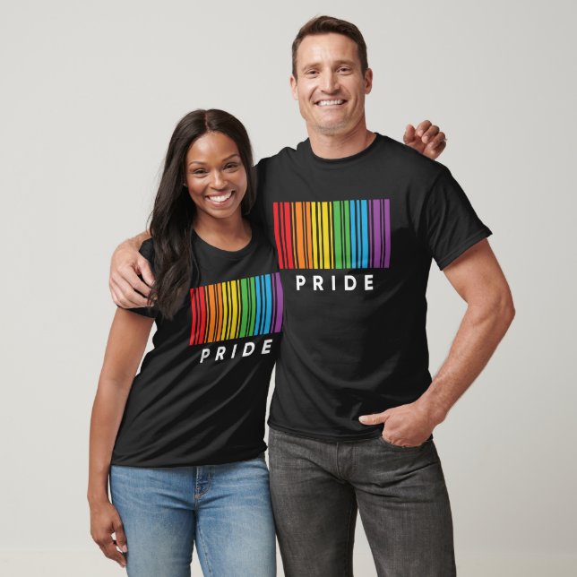 Pride Rainbow Barcode LGBTQIA+ T-Shirt (Unisex)