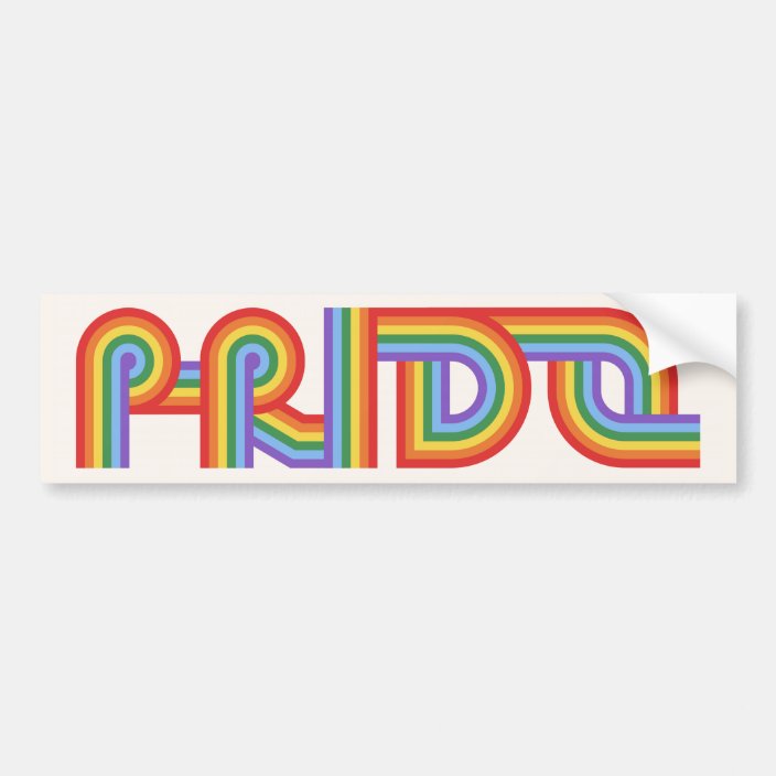 PRIDE Rainbow Bumper Sticker