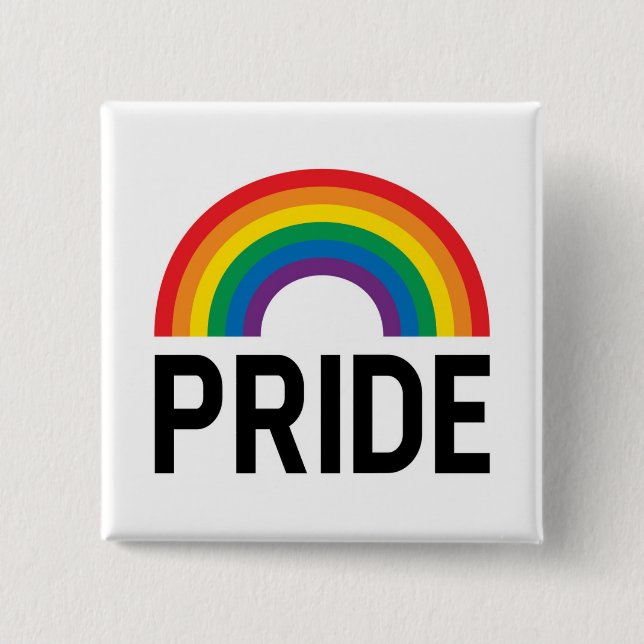 Pride Rainbow Button (Front)