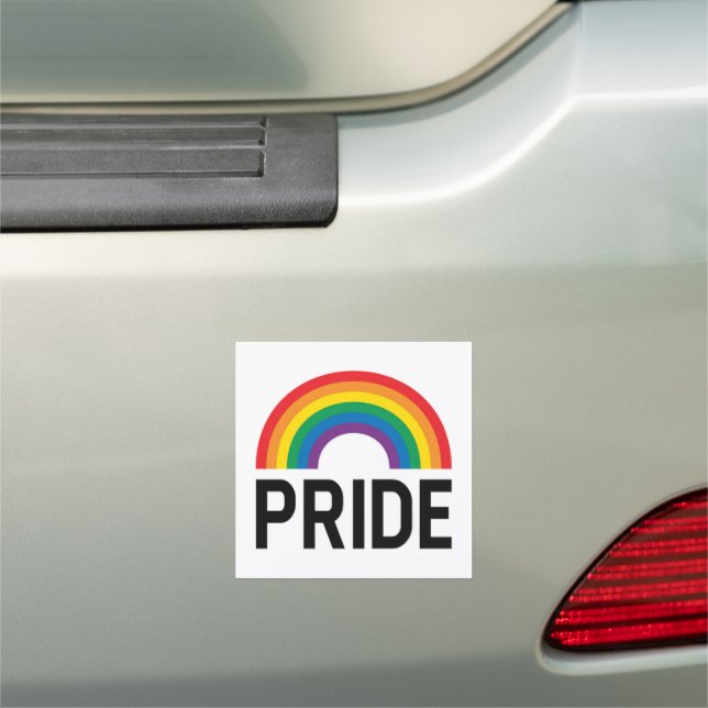 Pride Rainbow Car Magnet (In Situ)