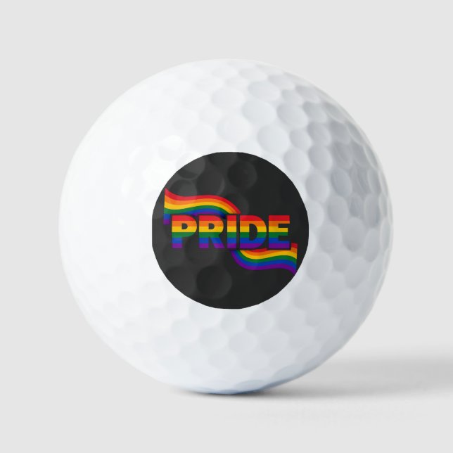 Pride Rainbow Celebration Golf Balls (Front)