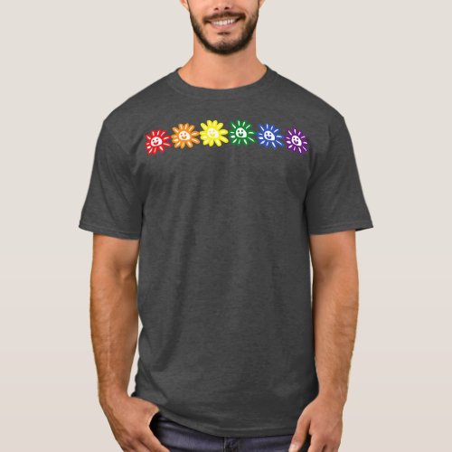 Pride Rainbow Color Daisy T_Shirt