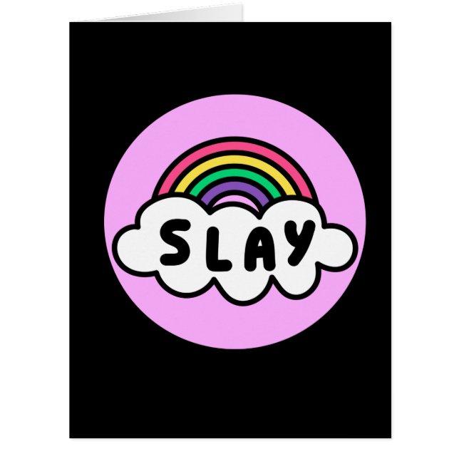 Pride- rainbow color with clouds.       cards (Front)