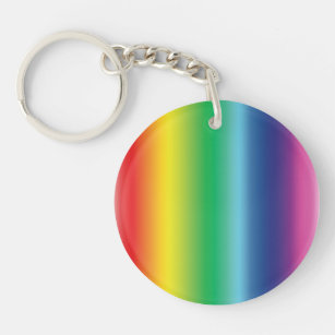 pride rainbow colors - acrylic keychain