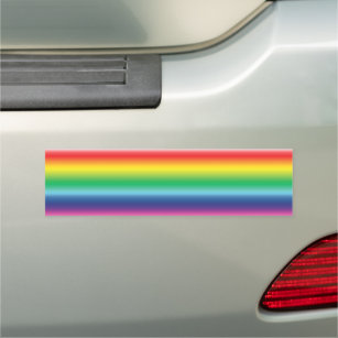 pride rainbow colors - car bumper sticker / magnet